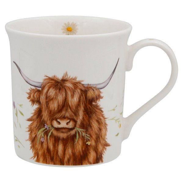 HIGHLAND COW MUGS & TRAY