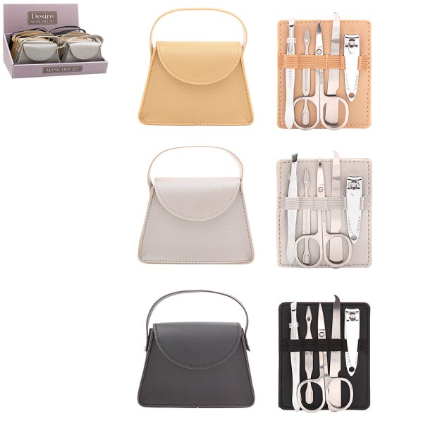 HANDBAG MANICURE SET 3 ASST