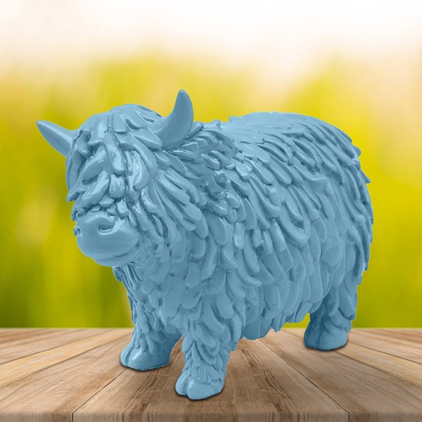 HIGHLAND COW BLUE
