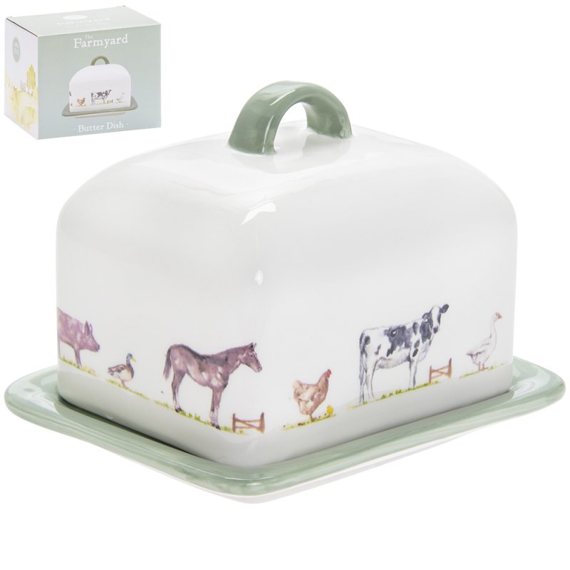 COUNTRY LIFE FARM BUTTER DISH Lesser & Pavey