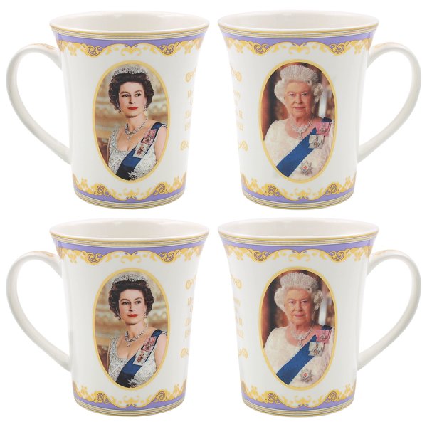HM QUEEN ELIZABETH II MUG SET2