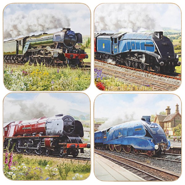 CLASSIC TRAINS COASTERS 4AS S4