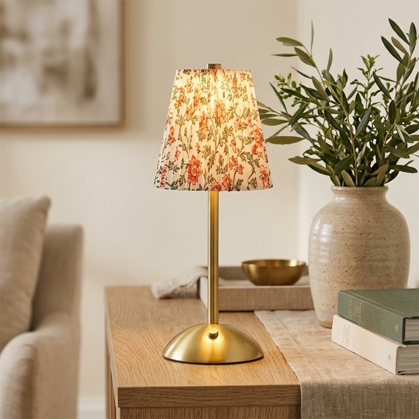 LED TOUCH LAMP-INDIAN FLORAL