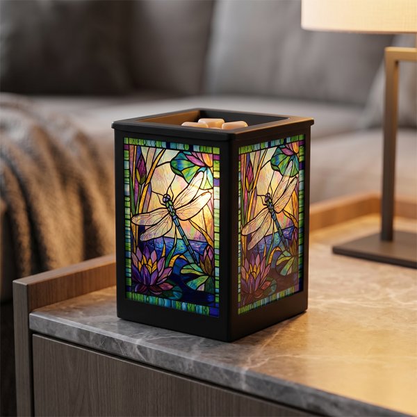 STAINED GLASS AROMALAMP DFLY