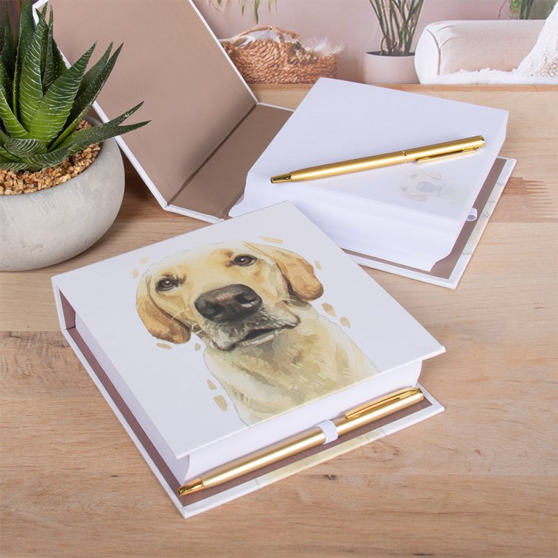 GOLDEN LABRADOR MEMO BLOCK