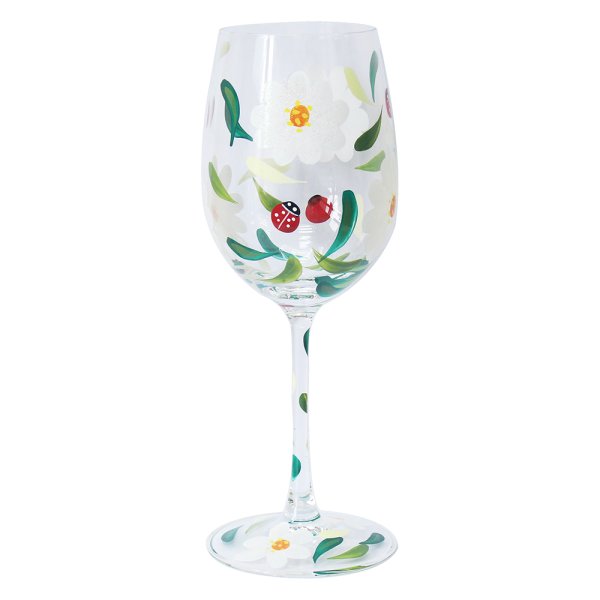 BLUEBERRIES WINE GLASS