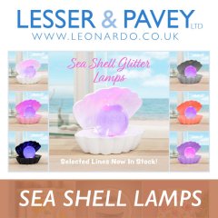Order our Sea Shell Glitter Lamps