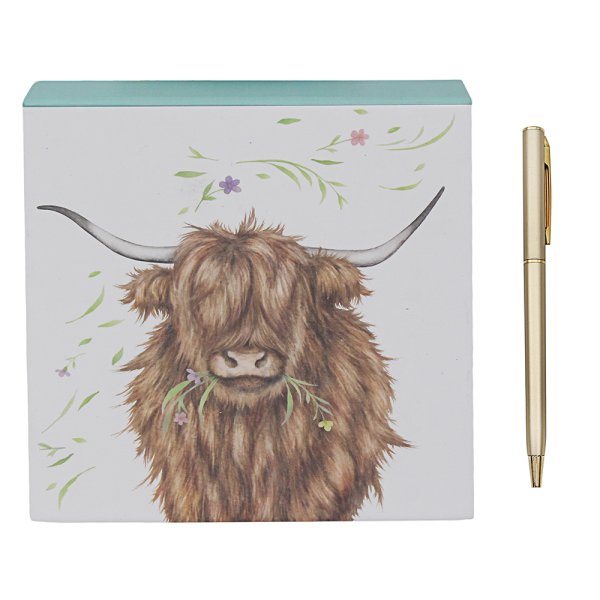 HIGHLAND COW MEMO BLOCK