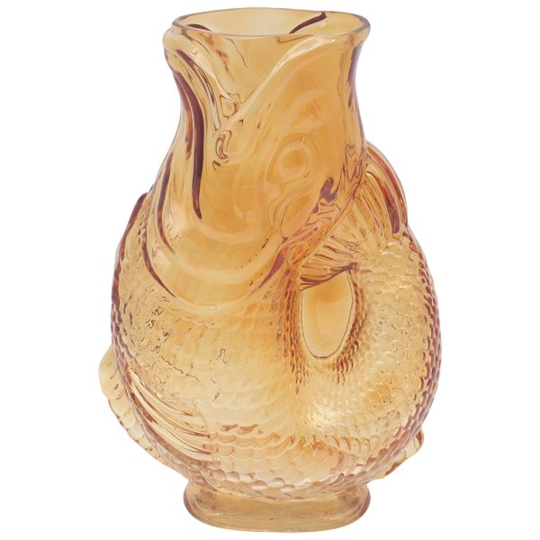 FISH VASE AMBER