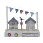 SANDY BEACH HUT PLAQUE