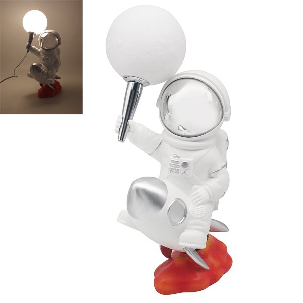 ASTRONAUT ON ROCKET LAMP LED