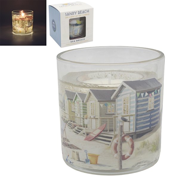 SANDY BEACH LED GEL CANDLE