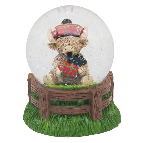 HIGHLAND COW BAGPIPE WATERGLOB