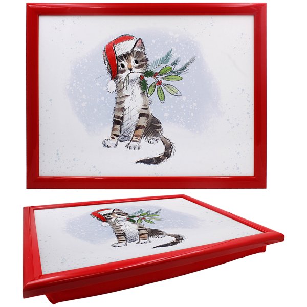 CAT WITH BERRIES LAPTRAY