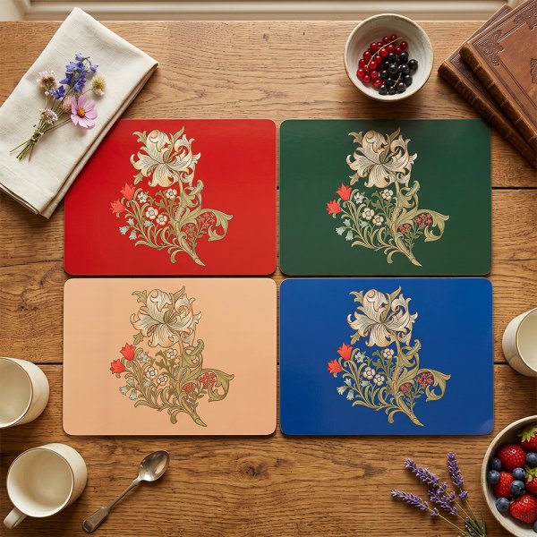 GOLDEN LILY PLACEMATS 4ASST