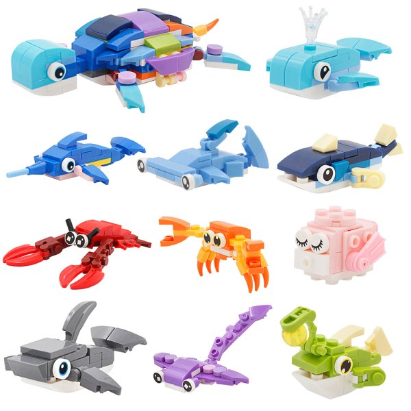 MINI BRICKS OCEAN SET OF 10