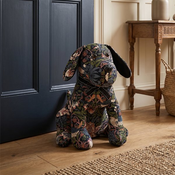 WILLIAM MORRIS DOG DOORSTOP