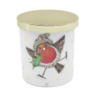 XMAS BUG ART ROBIN CANDLE