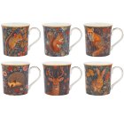 MORRIS FOREST ANIMALS MUG 6ASS