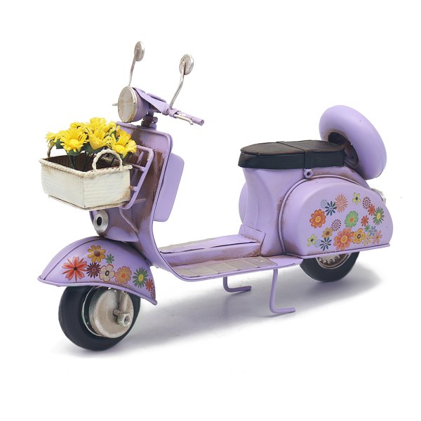 VINTAGE SCOOTER FLORAL PURPLE