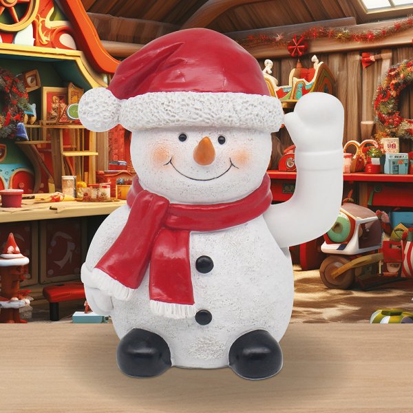WAVING SNOWMAN