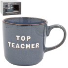 TOP TEACHER MUG -BLUE/GREY