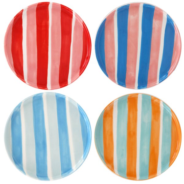 STRIPES PLATE 4 ASST