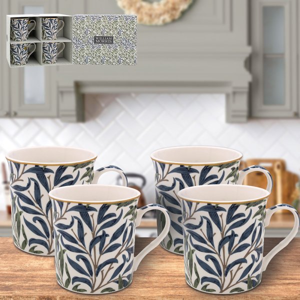 WILLOW BOUGH MUGS SET 4