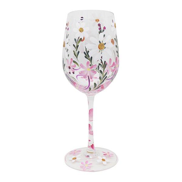 DAISIES WINE GLASS