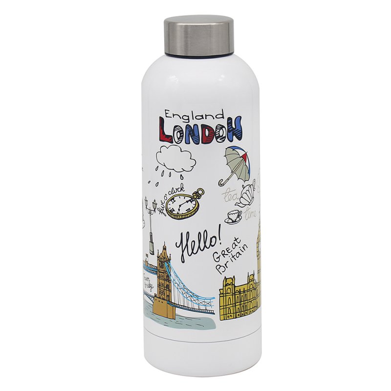 LONDON SKETCH DRINKS BOTTLE Lesser & Pavey