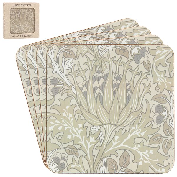 ARTICHOKE COASTERS SET 4