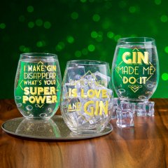 Lets Party Gin Glasses on Social Media