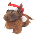 XMAS HIGHLAND COW DOORSTOP