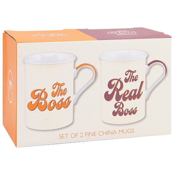 BOSS & REAL BOSS MUGS SET 2
