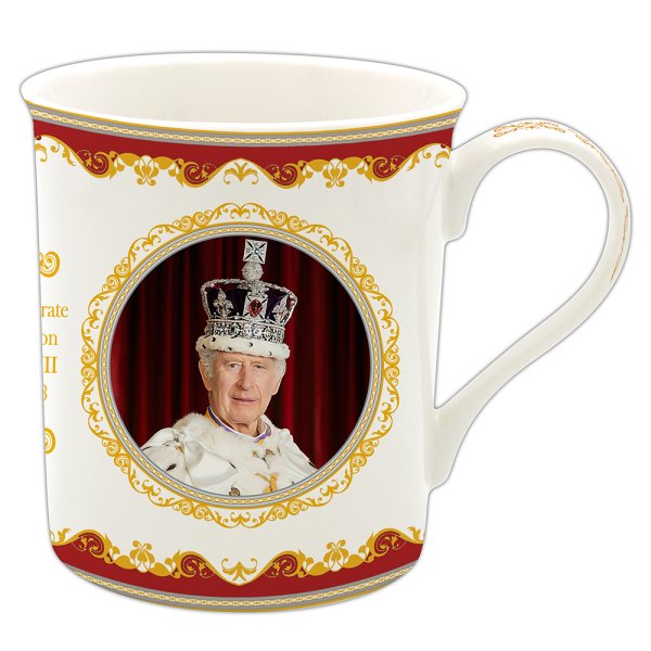 CHARLES III CORONATION MUG