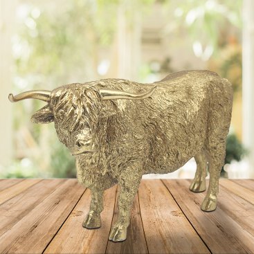 HIGHLAND COW ART SCULPTURES