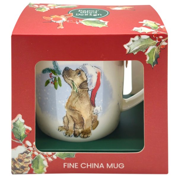 DOG WITH BERRIES MUG