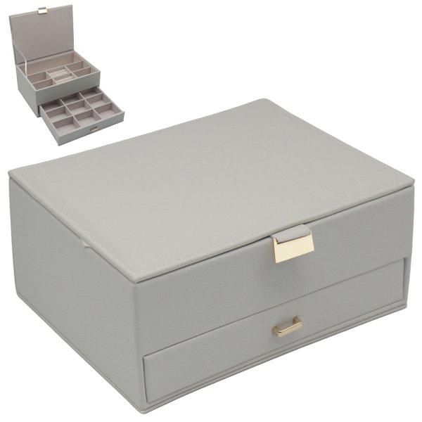 JEWELLERY BOX W/DRAWER WHITE
