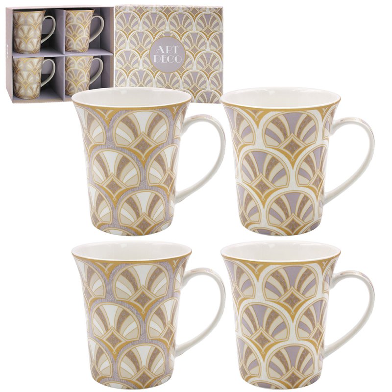ART DECO MUGS S4 Lesser & Pavey