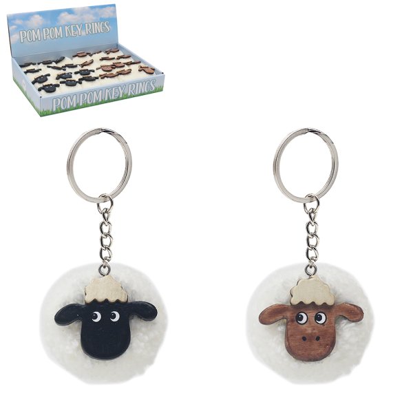 SHEEP KEYRING 2 ASST