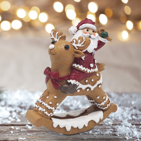 GINGERBREAD SANTA & REINDEER