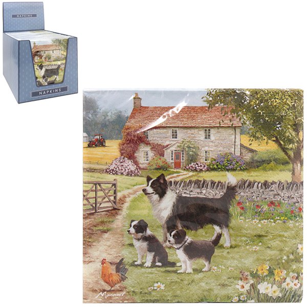 COLLIE & SHEEP NAPKINS
