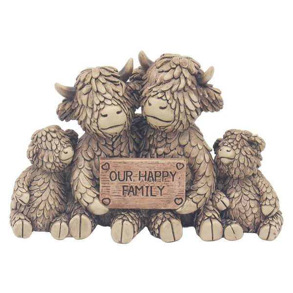 HUGHIE HIGHLAND COW FAMILY