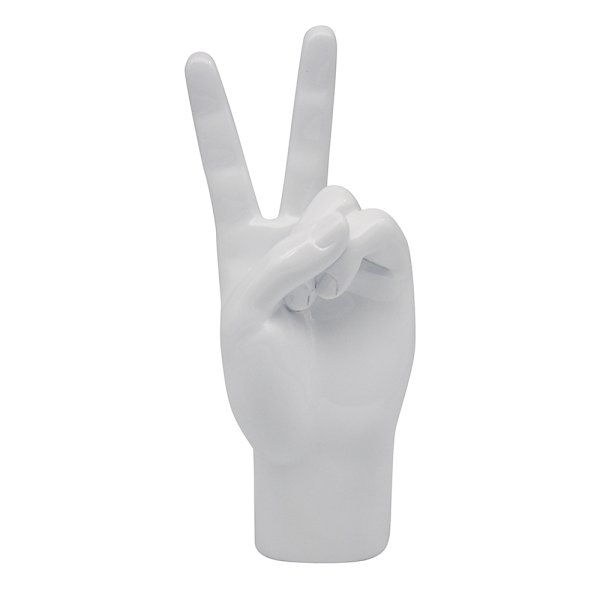 PEACE HANDS WHITE