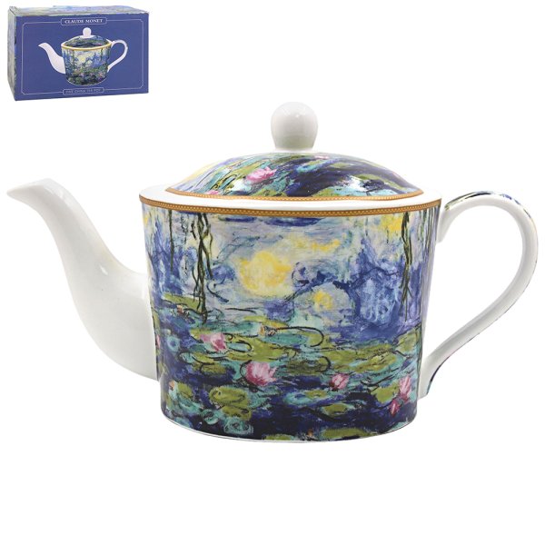 MONET TEA POT WATERLILLIES