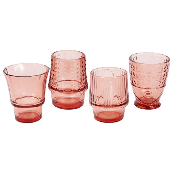 FISH STACKING TUMBLERS BROWN