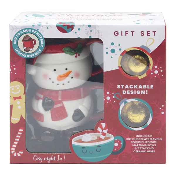 SNOWMAN STACKING CHOC BOMB