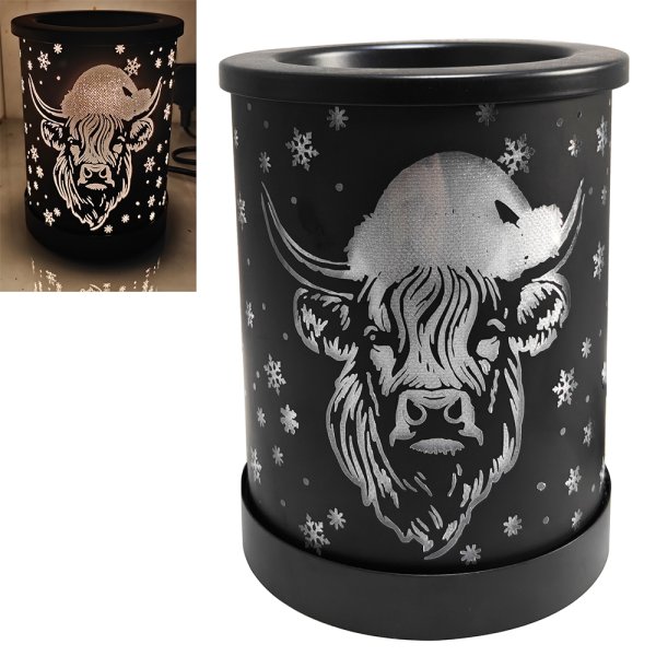 XMAS HIGHLAND COW AROMA LAMPBL